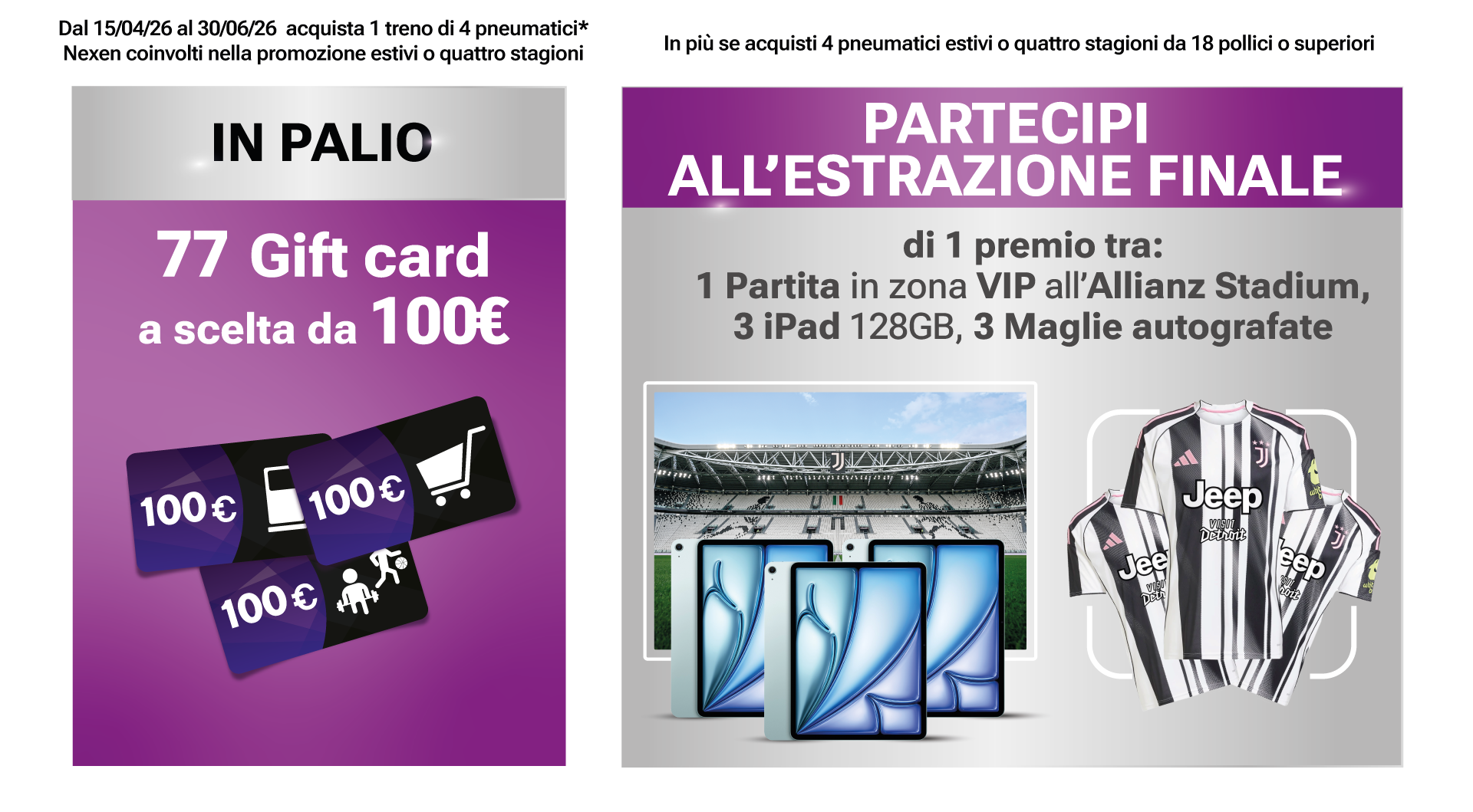 premi Acquista e vinci con Nexen Tire